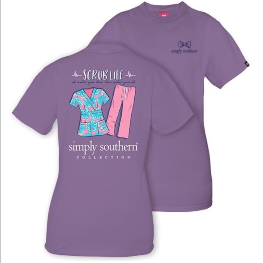 Simply Southern Scrub Life T Shirt XL NWT